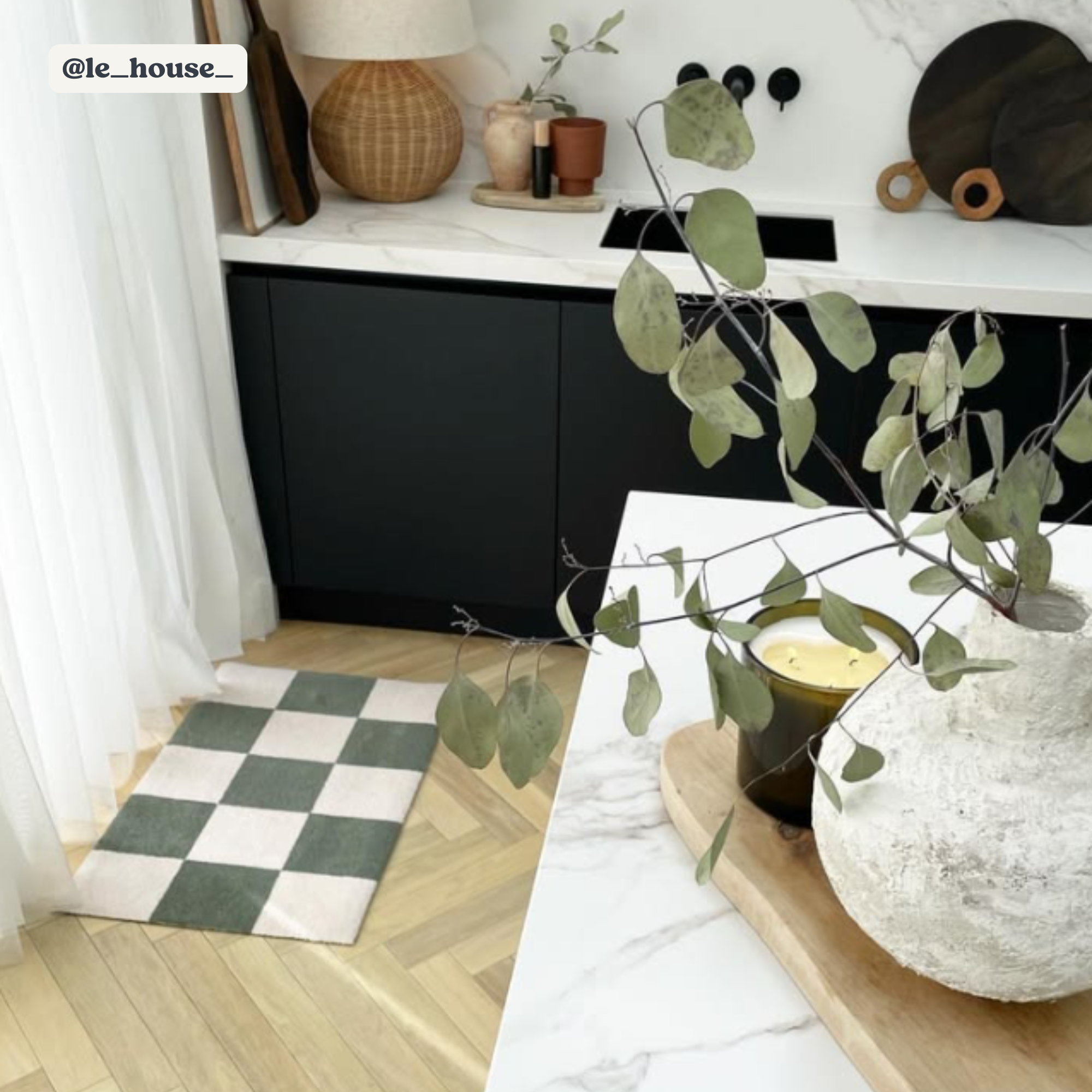 Mattify x Le House | Checkerboard in Laurel