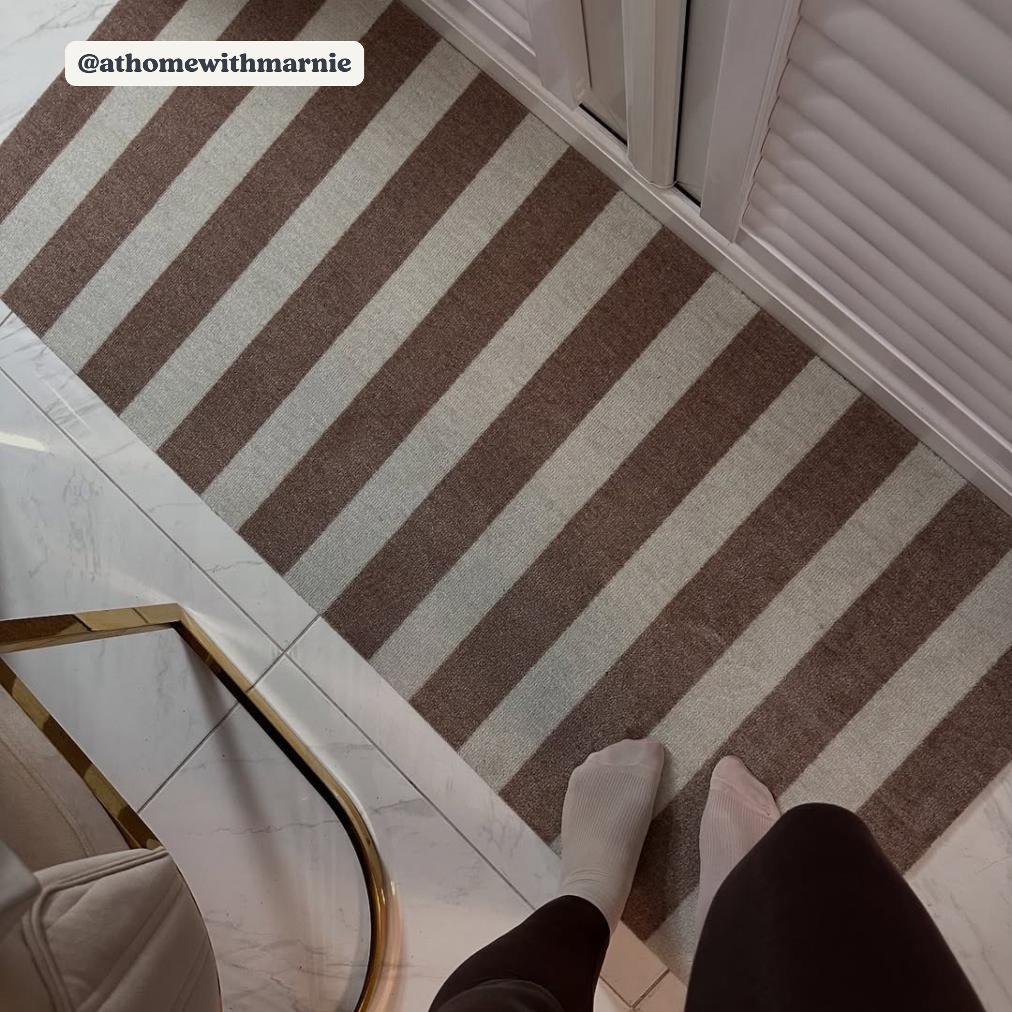 Runner | Stripe in Sand & Vanilla