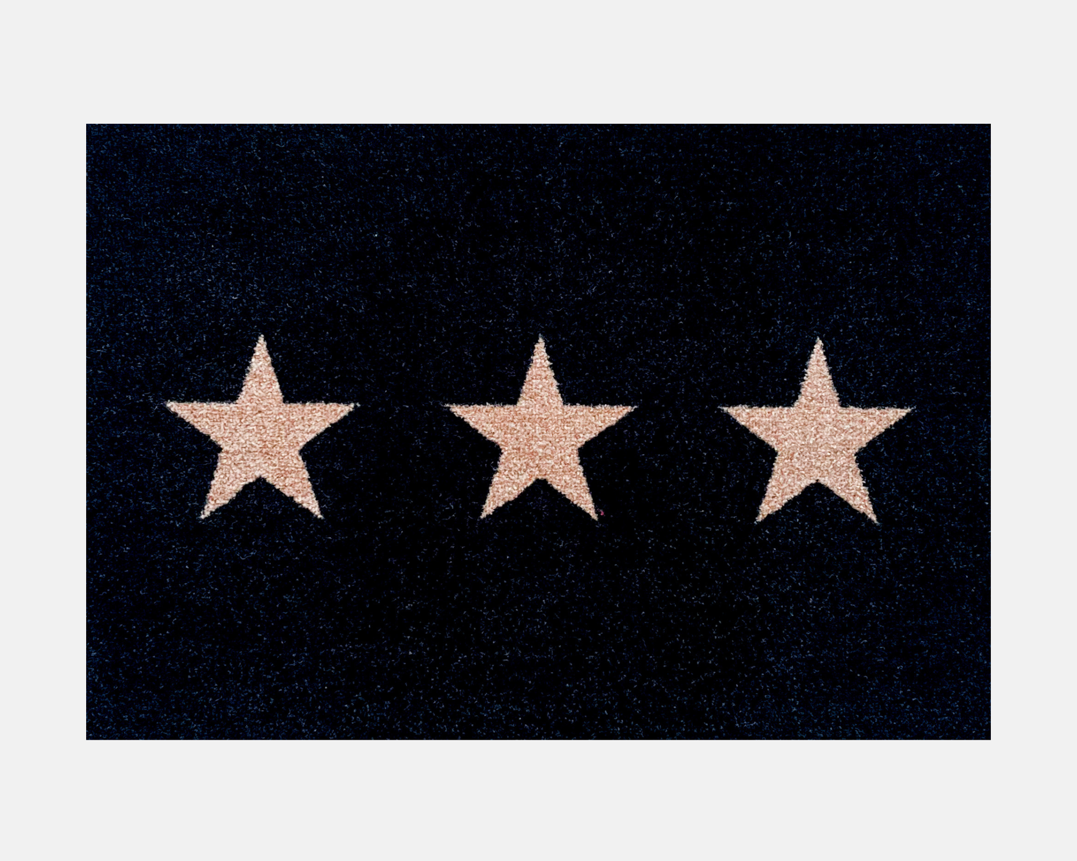 Star Trio Doormat | Black