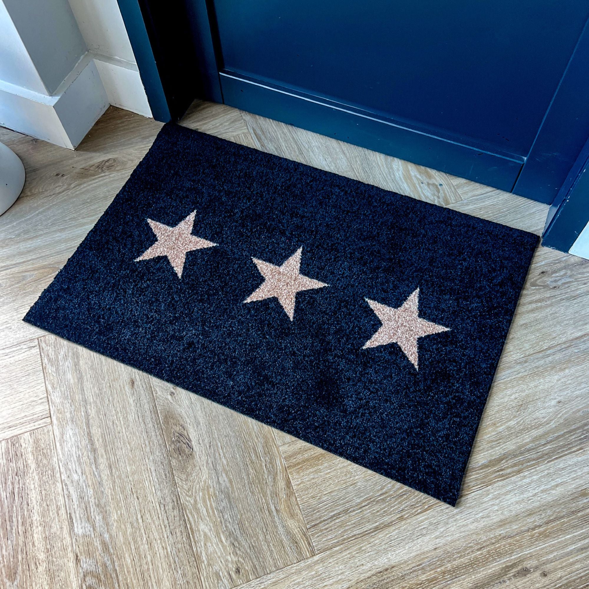 Scandi Star Doormat | Black 50 x 75cm