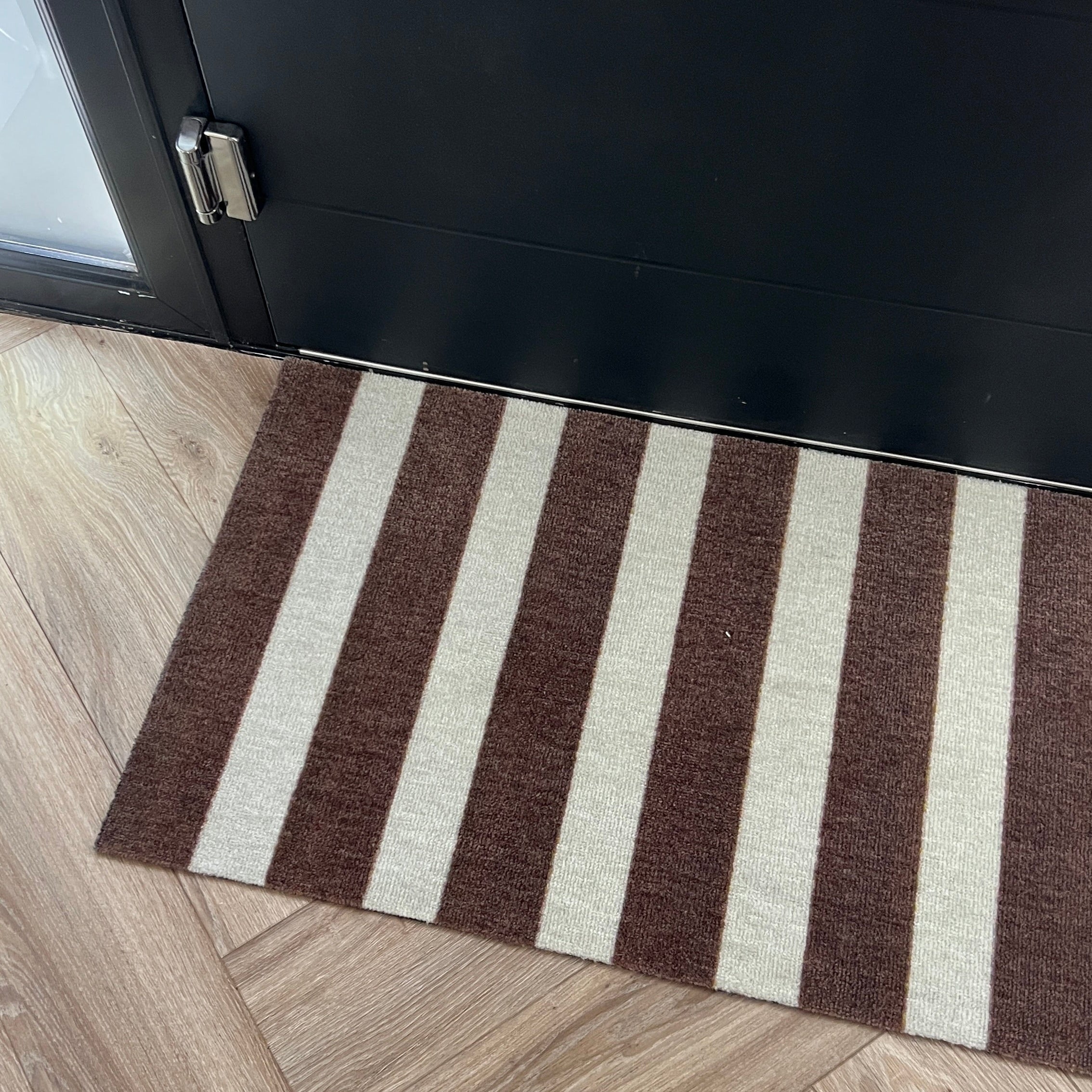 Core Doormat | Chestnut & Vanilla Stripe