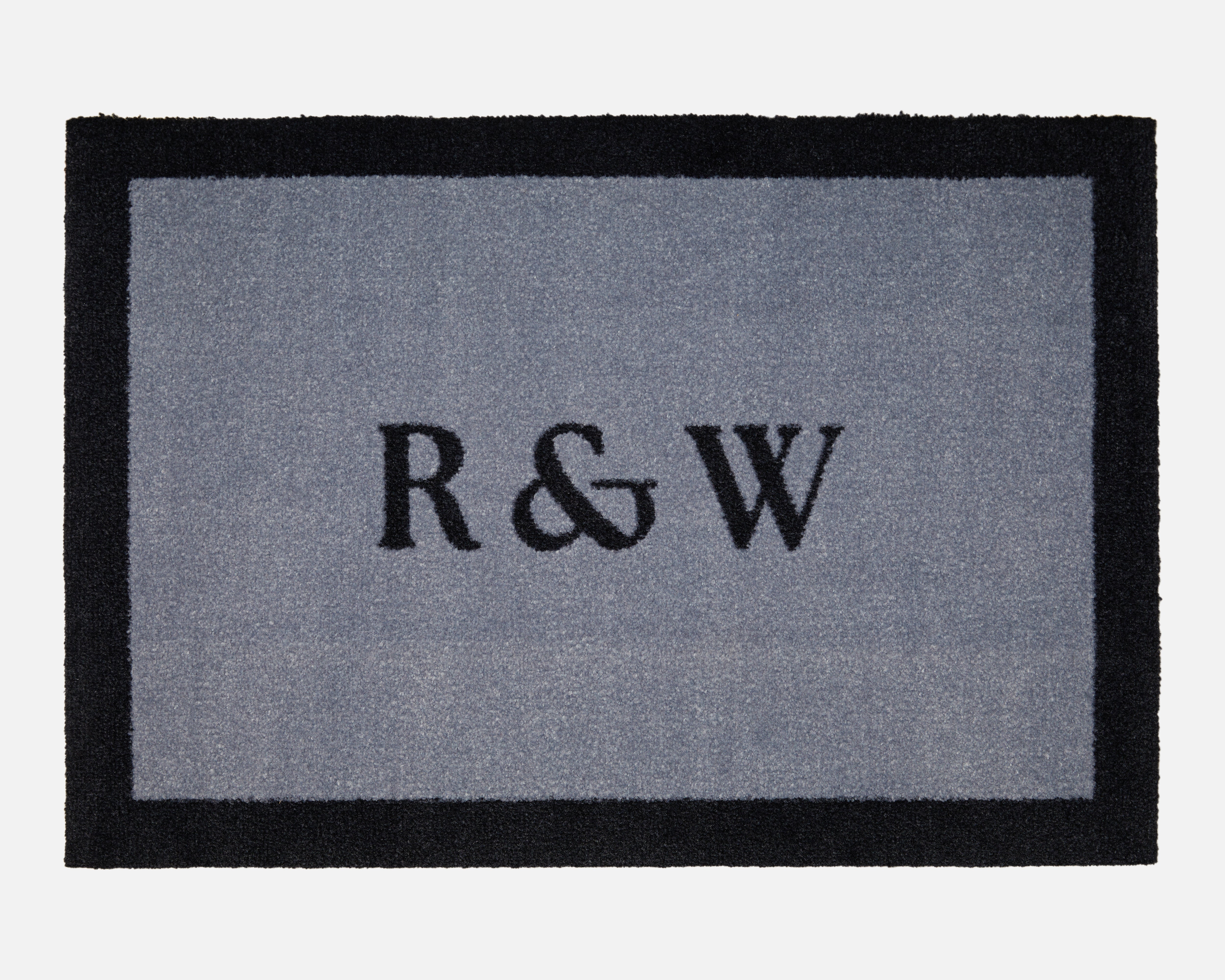 Initials Personalised Doormat | Smoke Grey