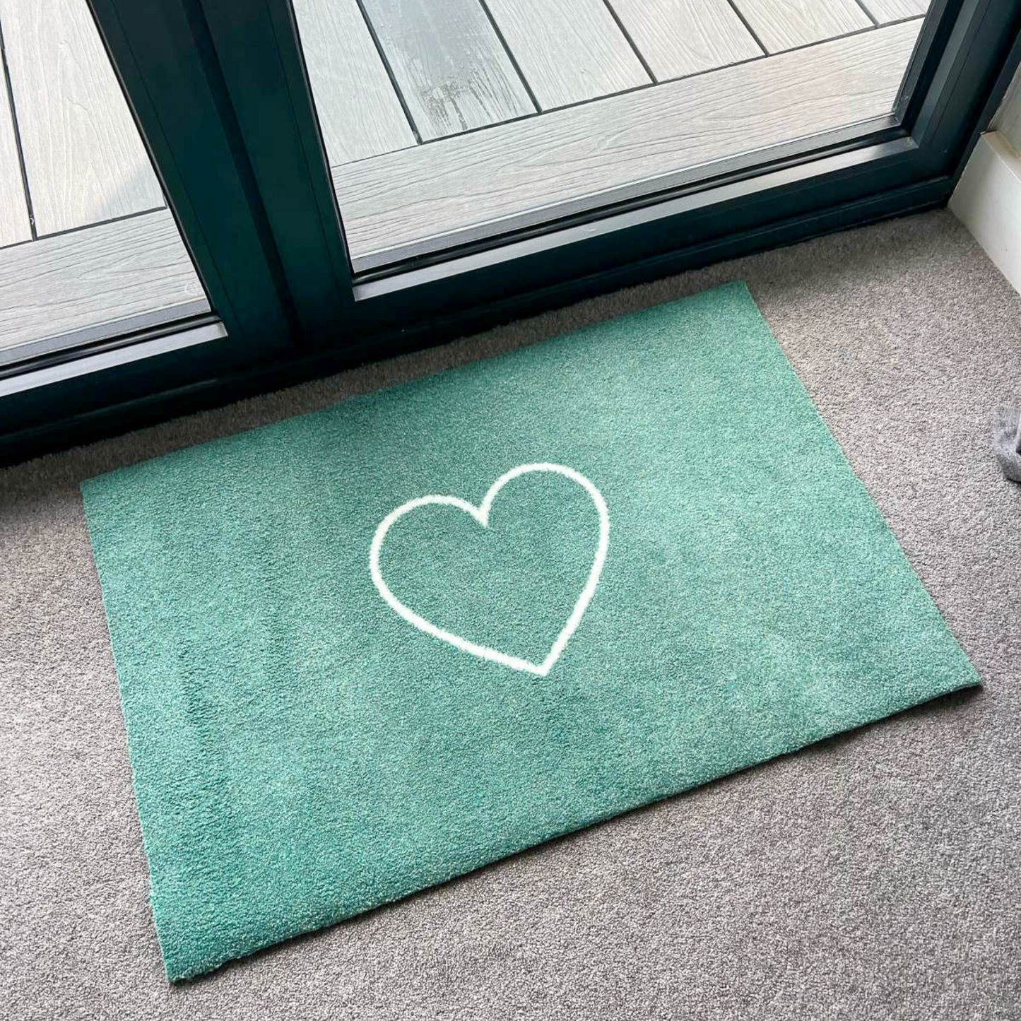 Heart Doormat | Pistachio Green