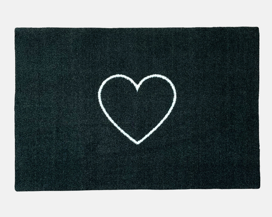 Heart Doormat | Forest Green