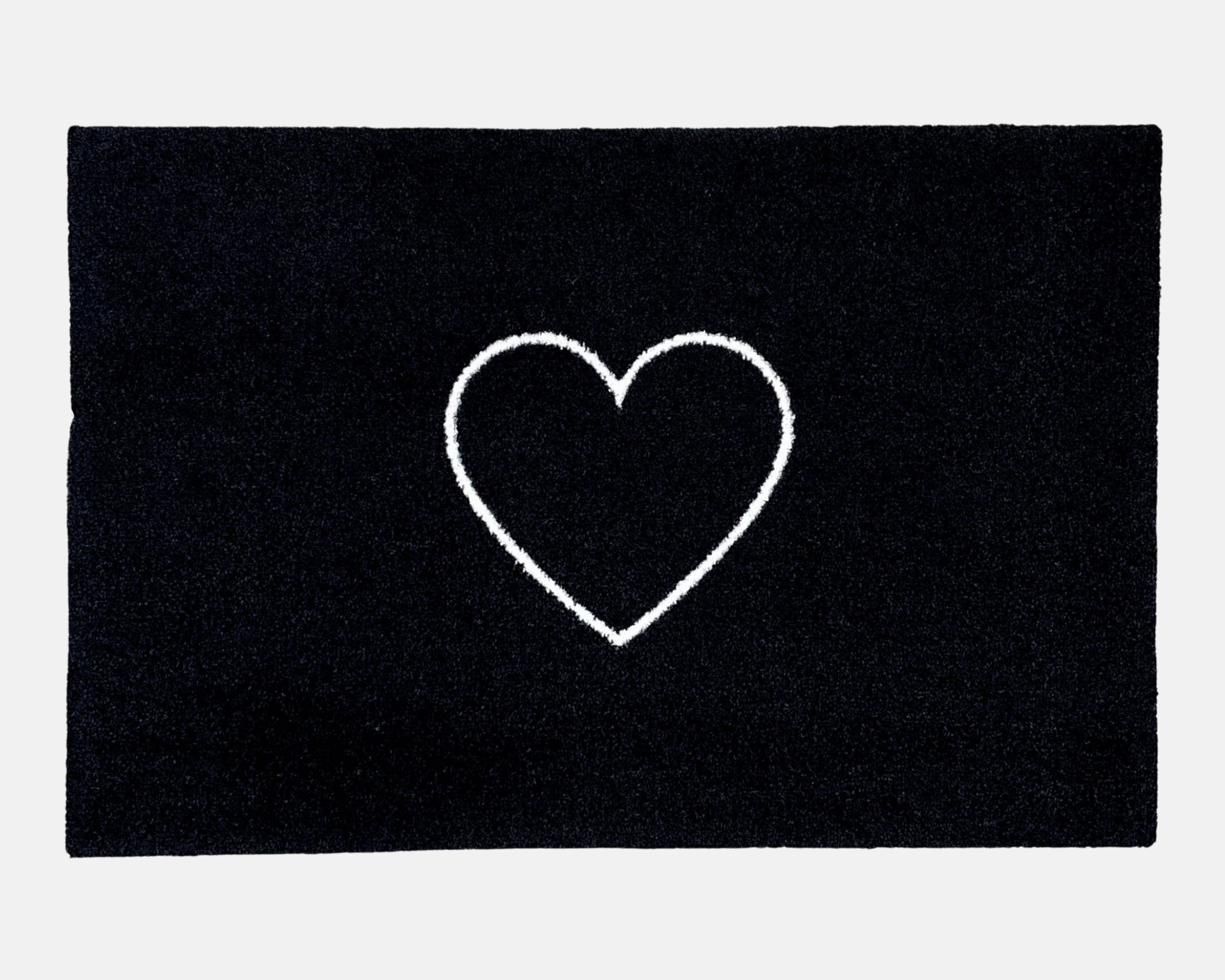 Heart Doormat | Black - 50 x 75cm