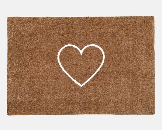 Heart Doormat | Tan