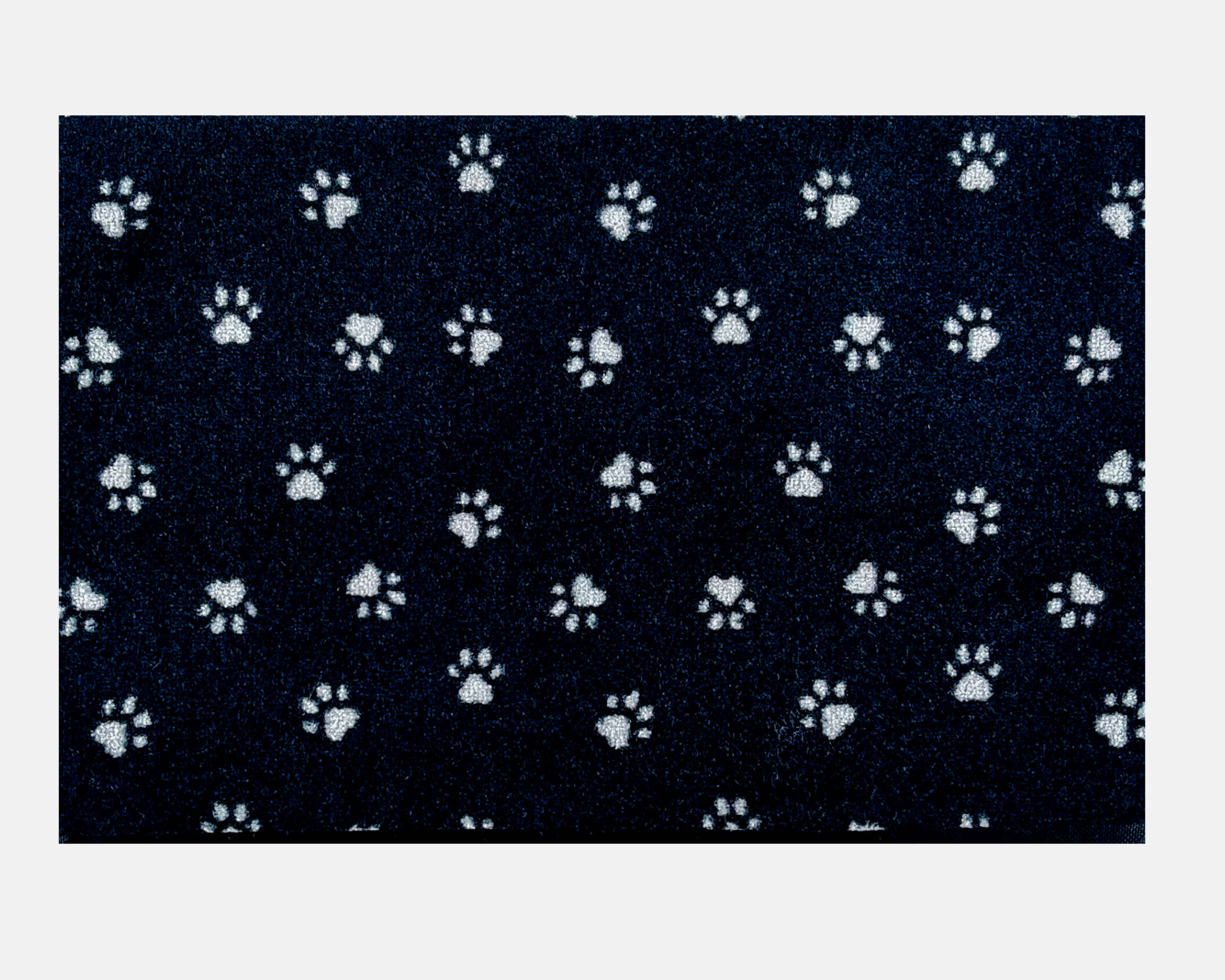 Paw Print Doormat | Black & Grey Paws