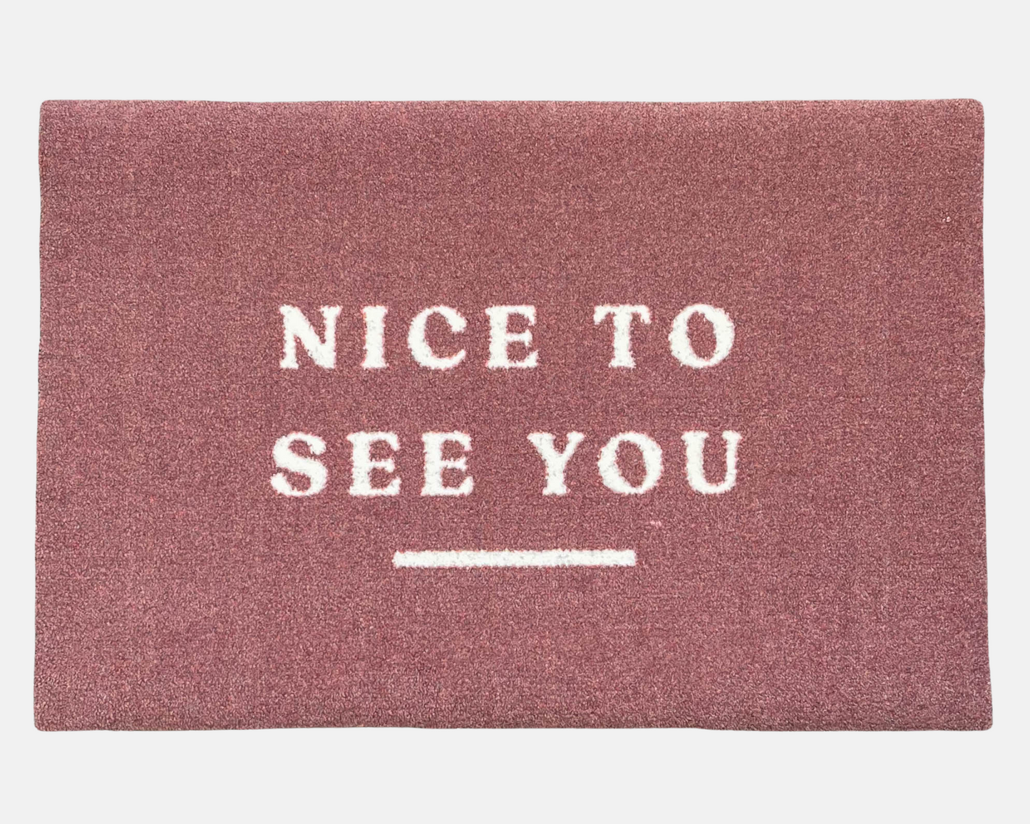 Nice To See You Doormat | Pink Clay