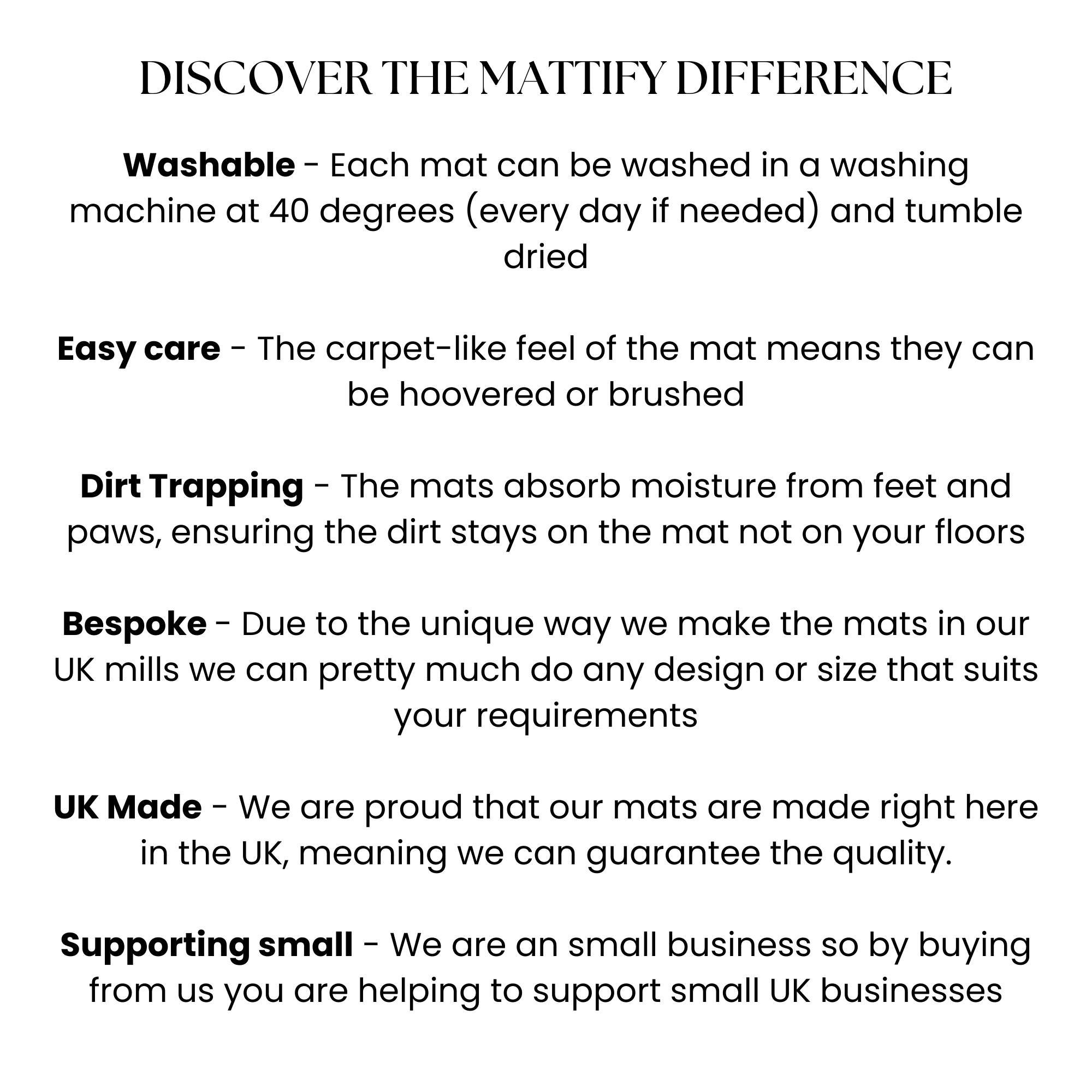 Black Spotty Doormat - 50x75cm