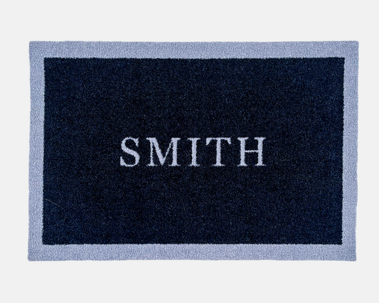 Initials Personalised Doormat | Black