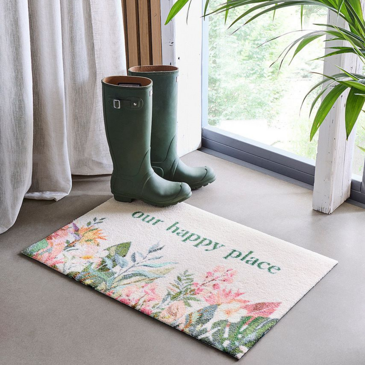 Happy Garden Personalised Doormat