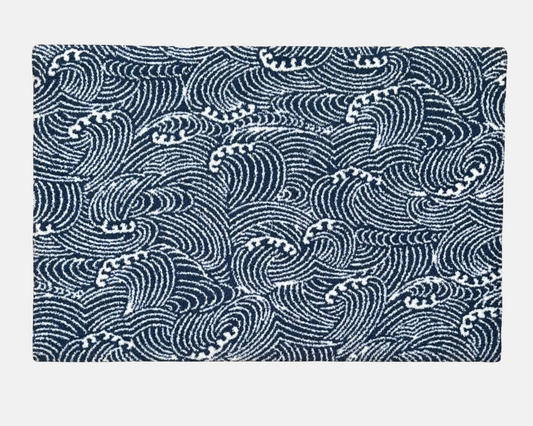 Waves Bath Mat | Sea Blue