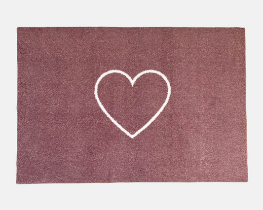 Heart Doormat | Rose Pink