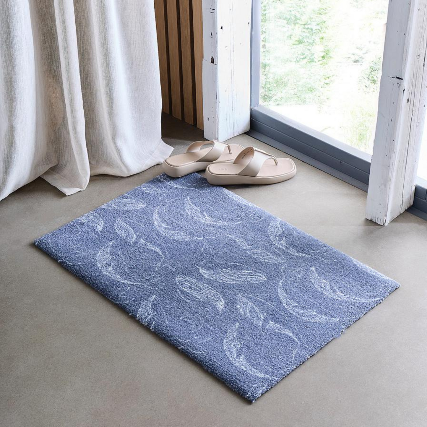 Diffused Whales Doormat | Cloud Blue
