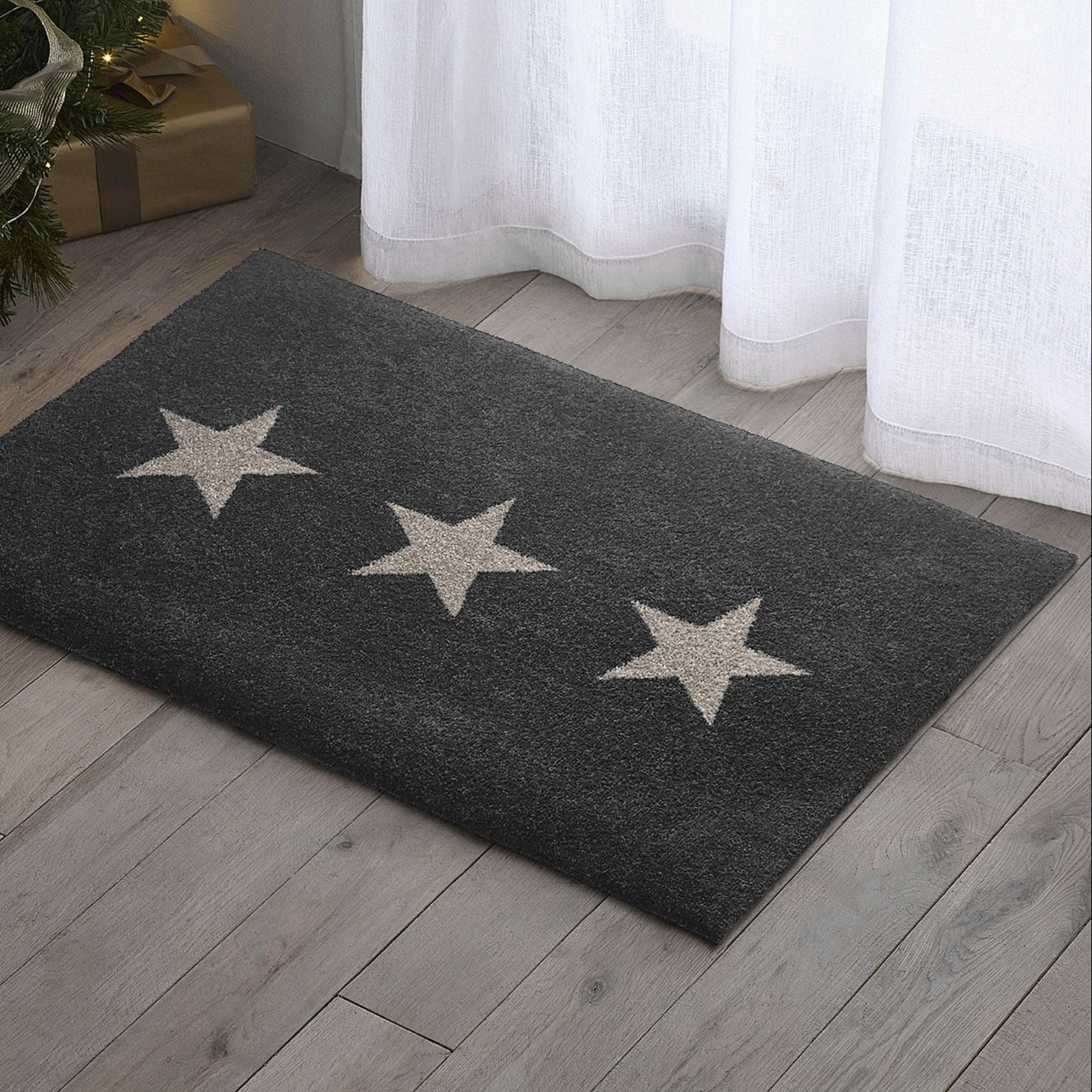 Star Trio Doormat | Dark Grey