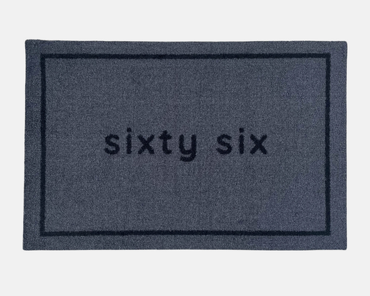 Door Number Personalised Doormat | Grey