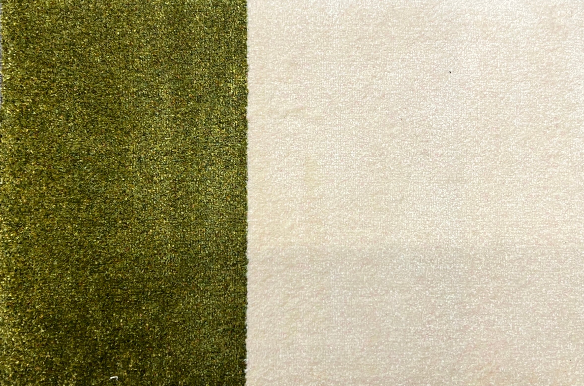 Small Colourblock Olive & Cream 40 x 60cm