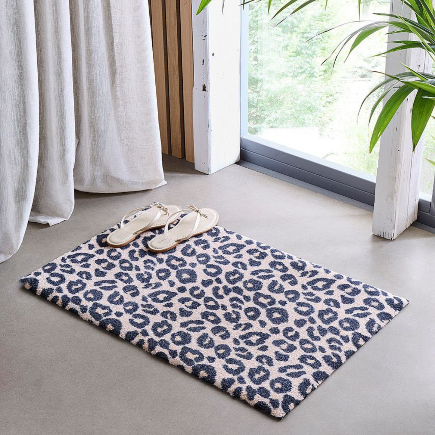 Leopard Print Doormat | Peach