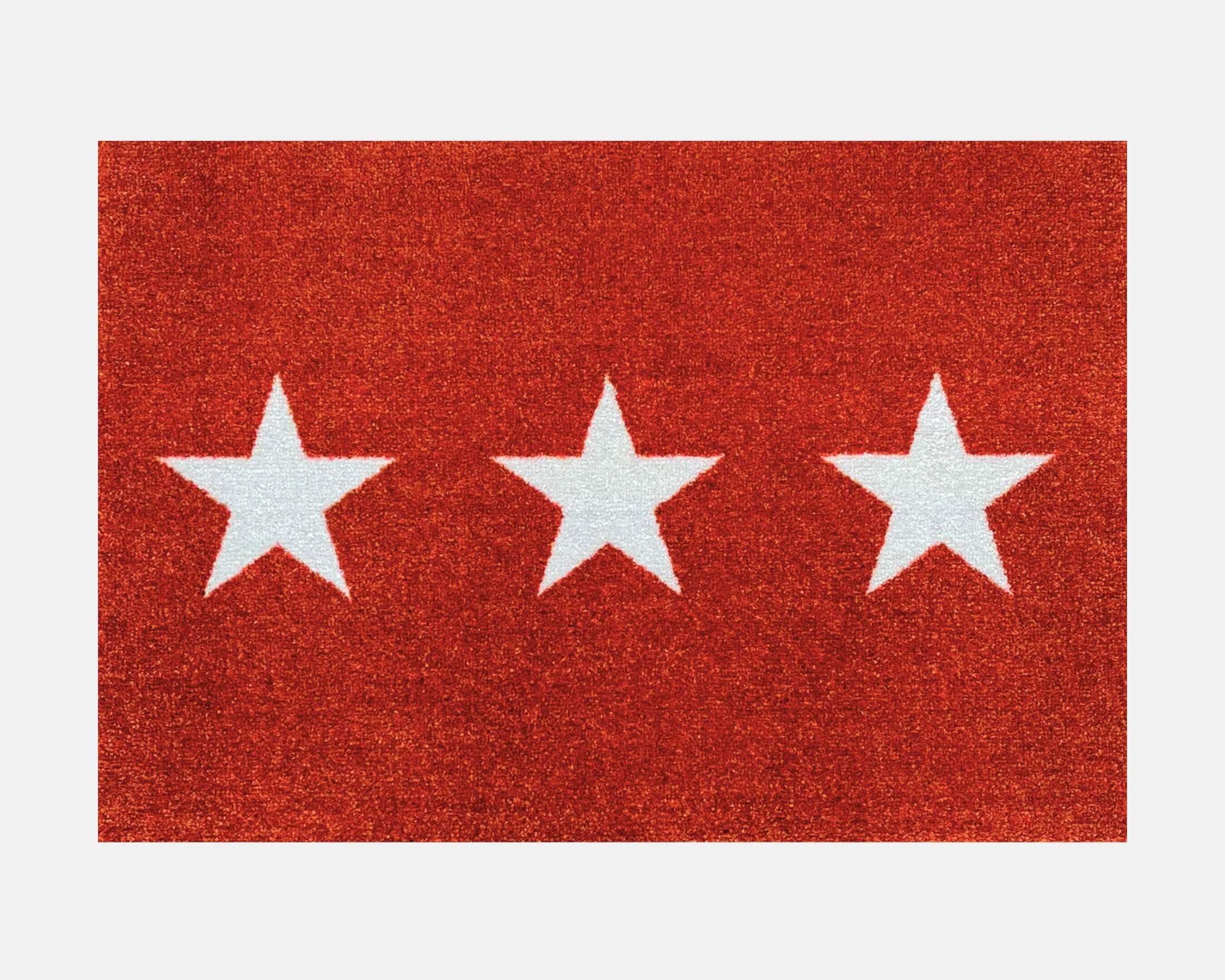 Scandi Star Doormat | Burnt Orange 50 x 75cm