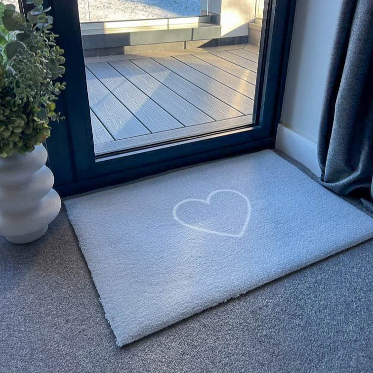 Heart Doormat | Grey