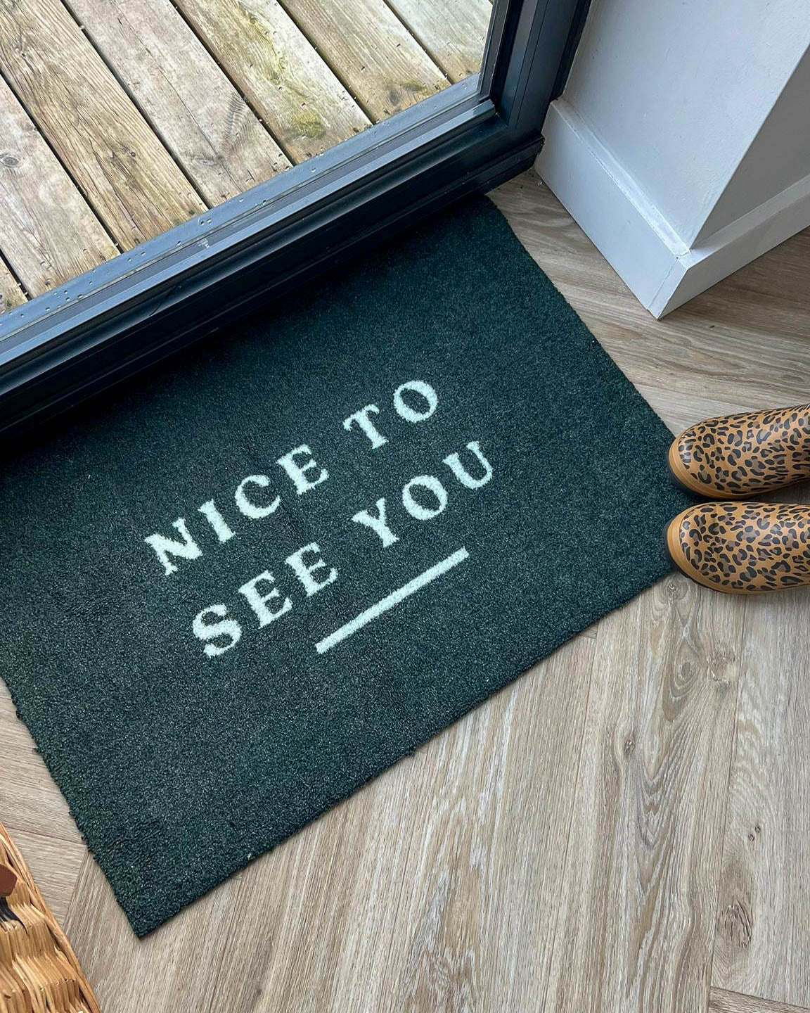 Nice To See You Doormat | Forest Green