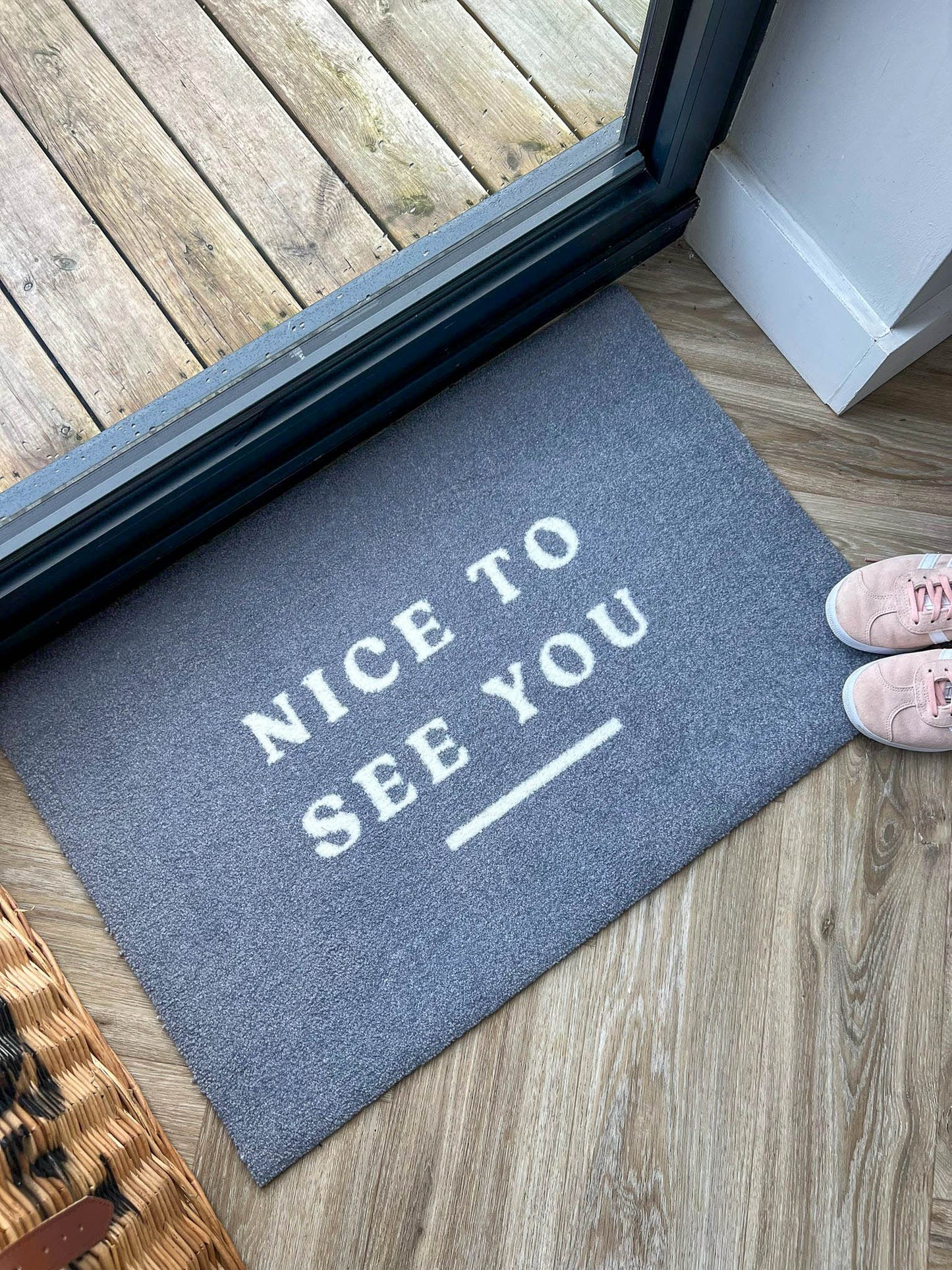 Nice To See You Doormat | Grey