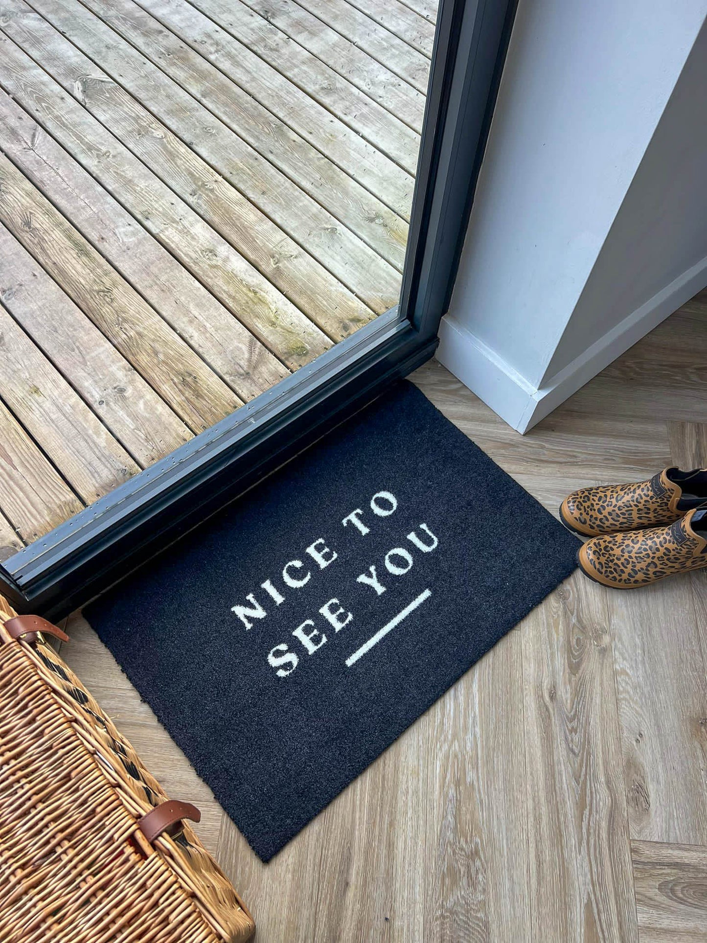 Nice To See You Doormat | Black
