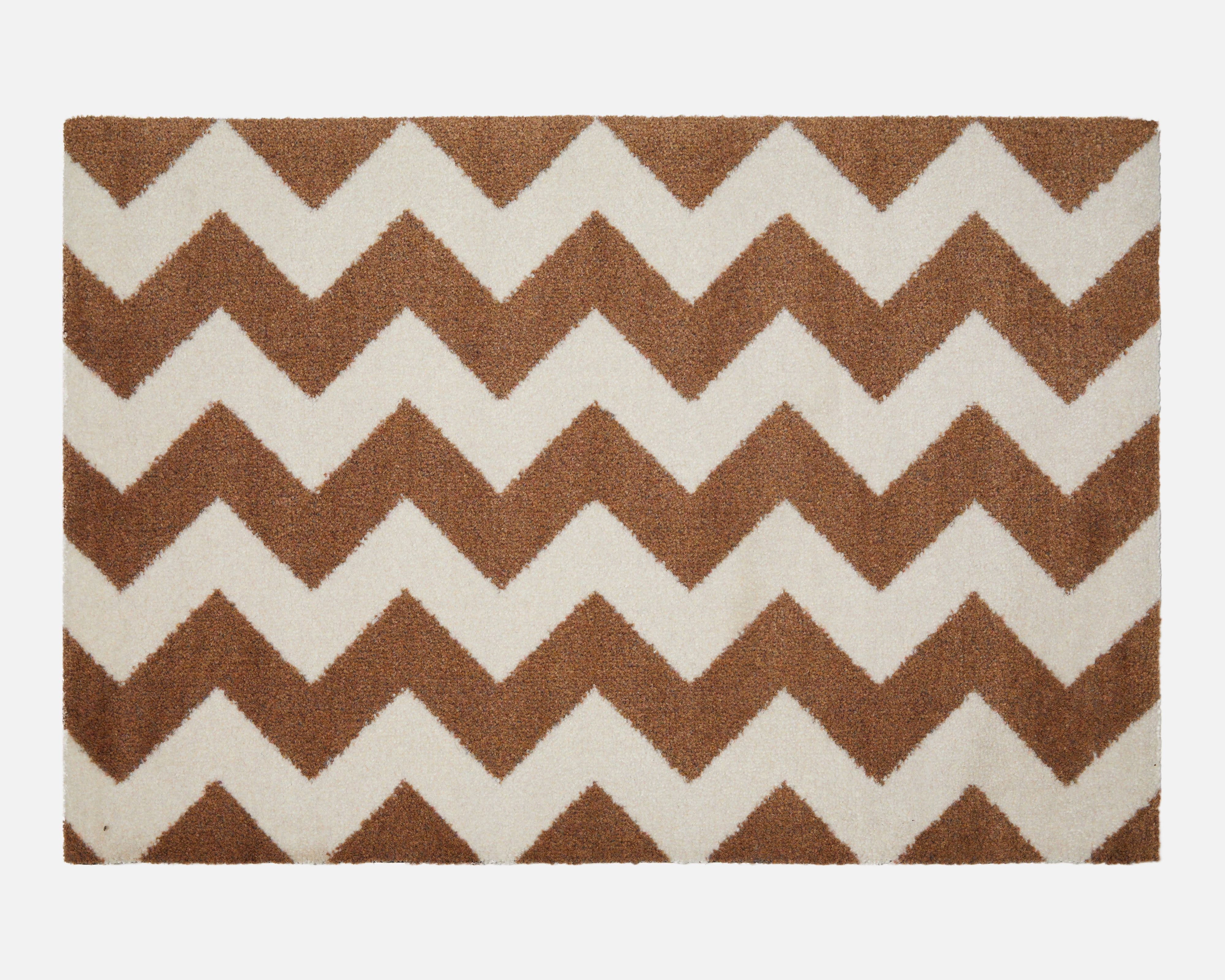 Chevron Doormat | Tan & Vanilla
