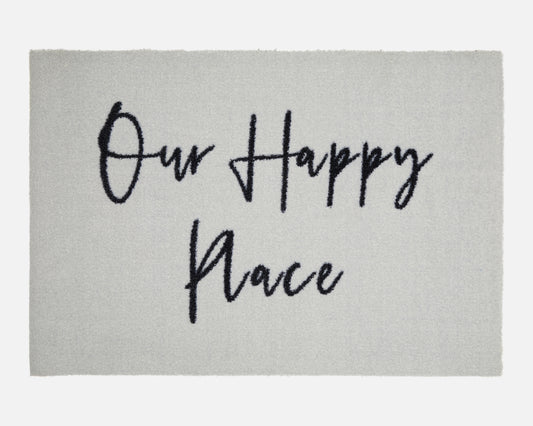 Our Happy Place Doormat | Grey