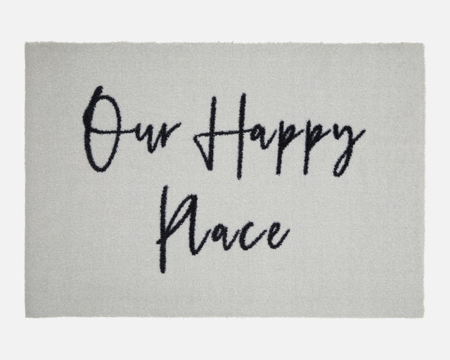 Our Happy Place Doormat | Grey - SALE