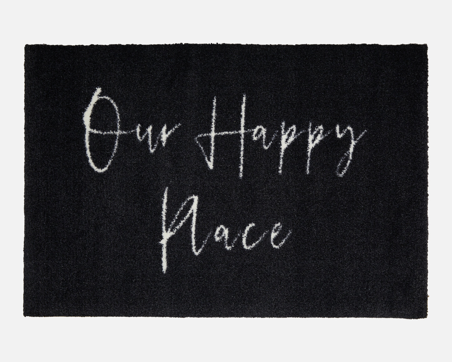 Our Happy Place Door Mat Custom Mat Unique Wedding Gift MattifyUK