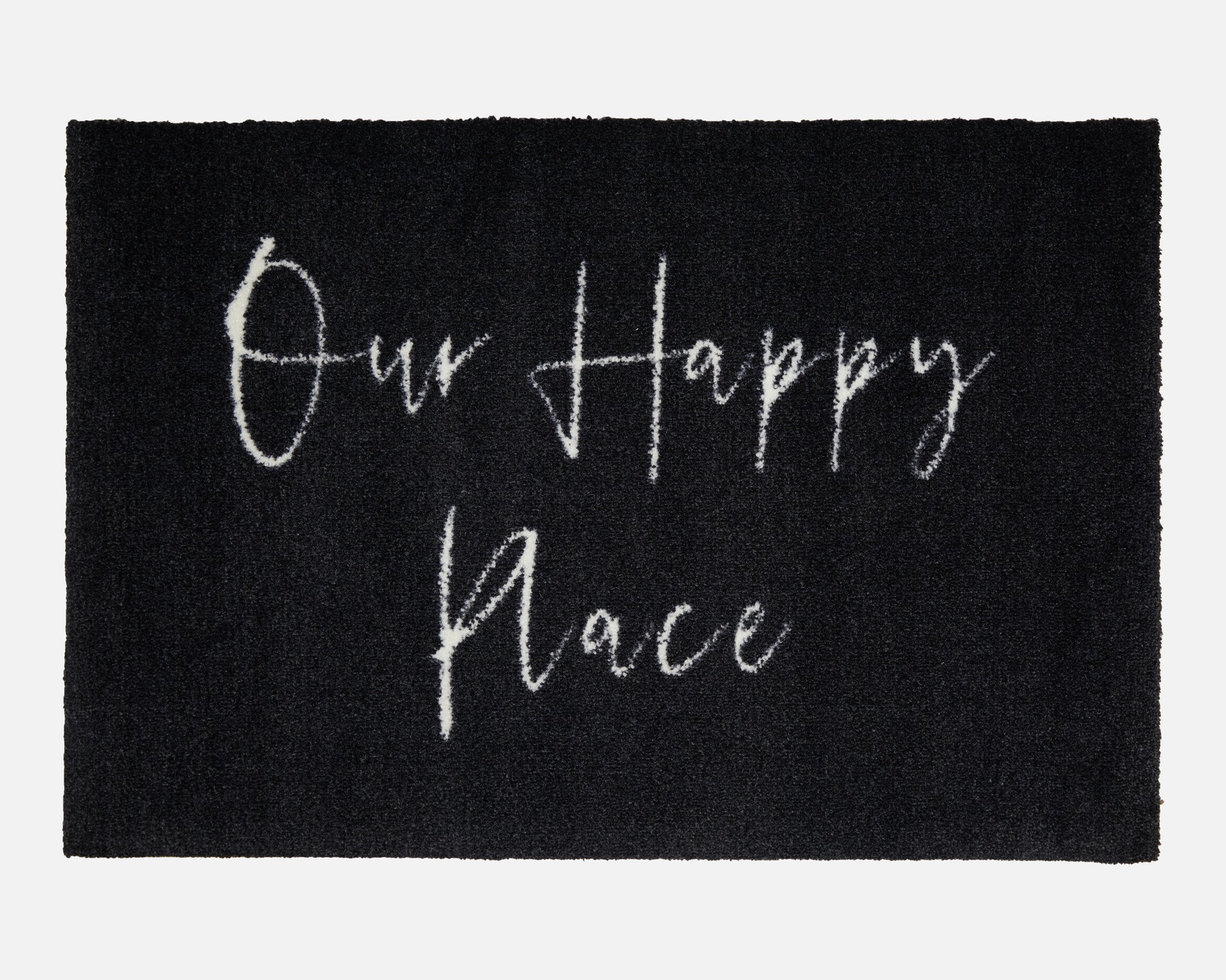 Our Happy Place Door Mat Custom Mat Unique Wedding Gift MattifyUK
